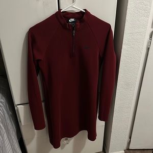 Burgundy Nike Sport Dress.  Breathable material. Size M